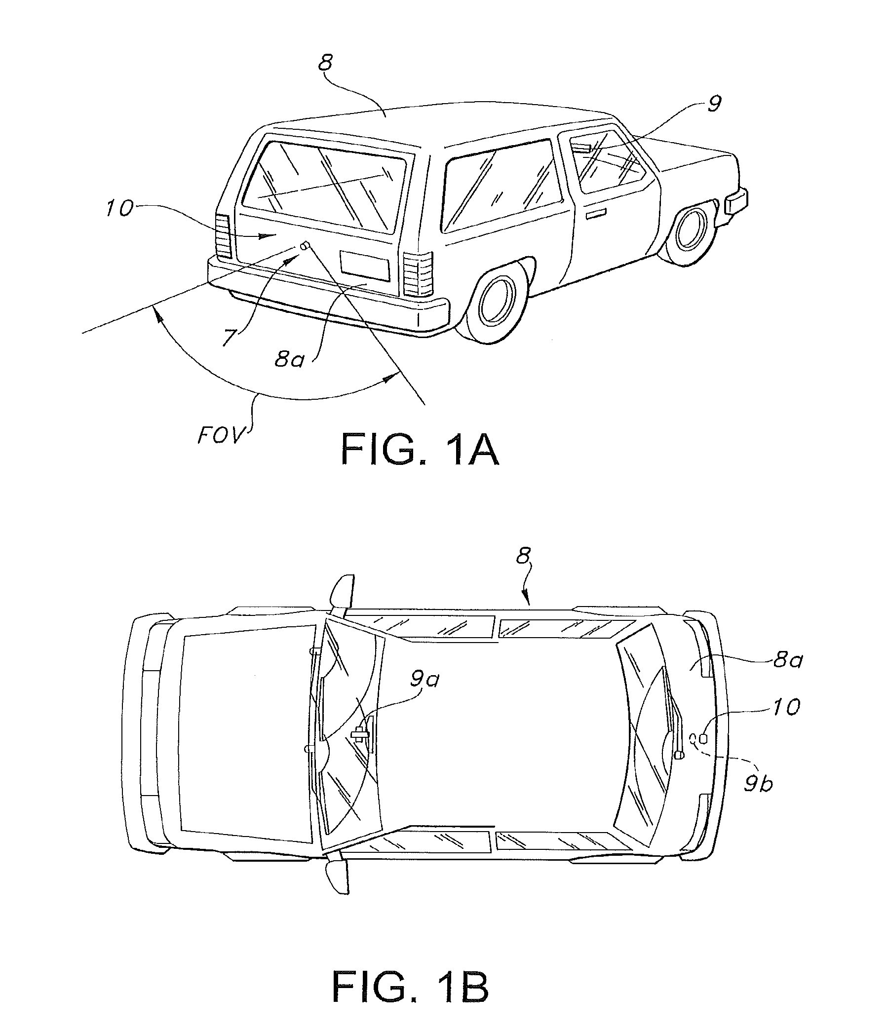 Integrated automotive system, nozzle assembly and remote control method for cleaning an image sensor's exterior or objective lens surface