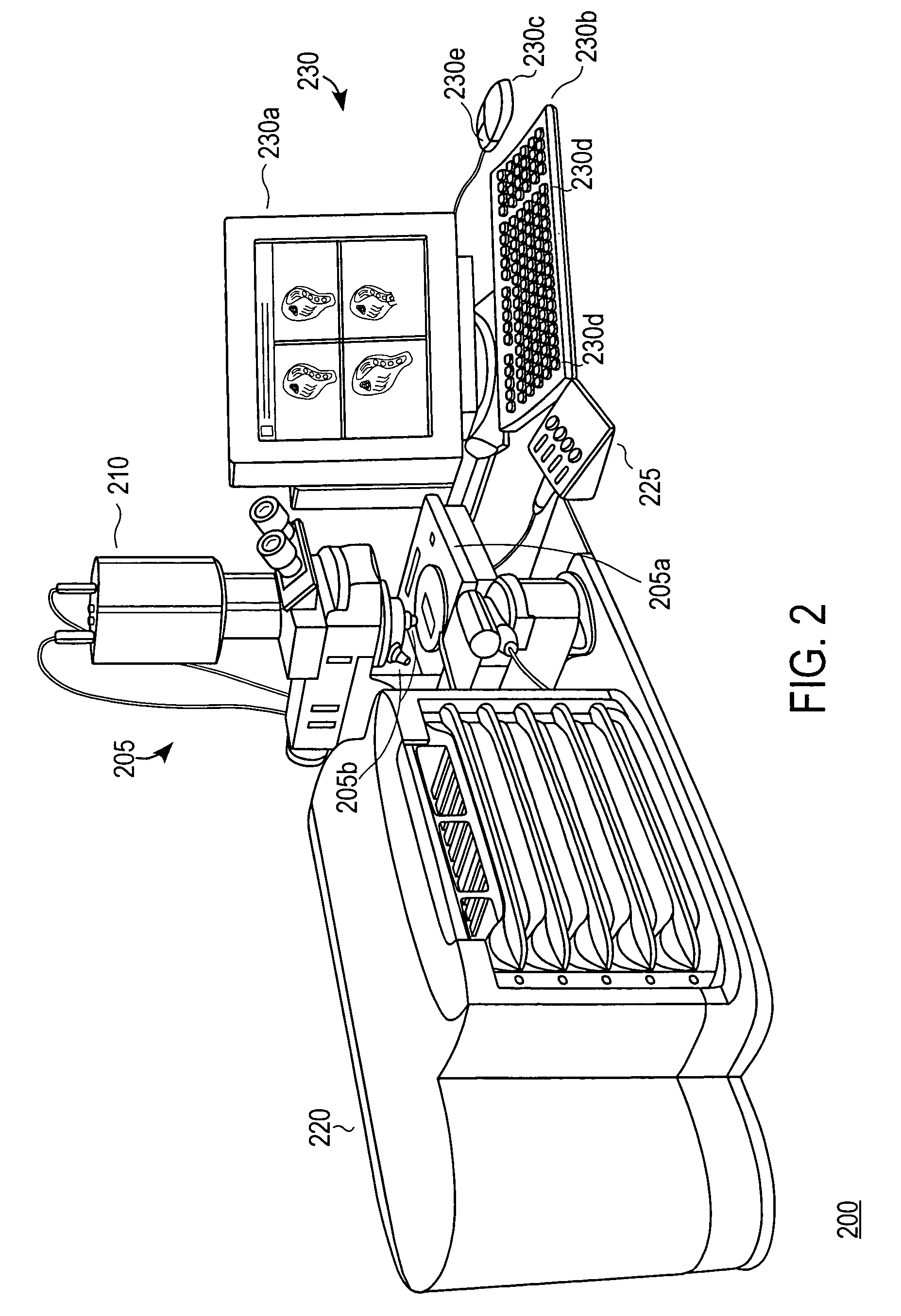 Linking of images to enable simultaneous viewing of multiple objects
