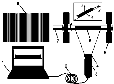 Rotation shaft three-dimensional vibration simultaneous measurement apparatus and method