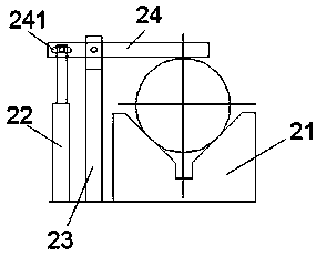 A pipe fitting painting device