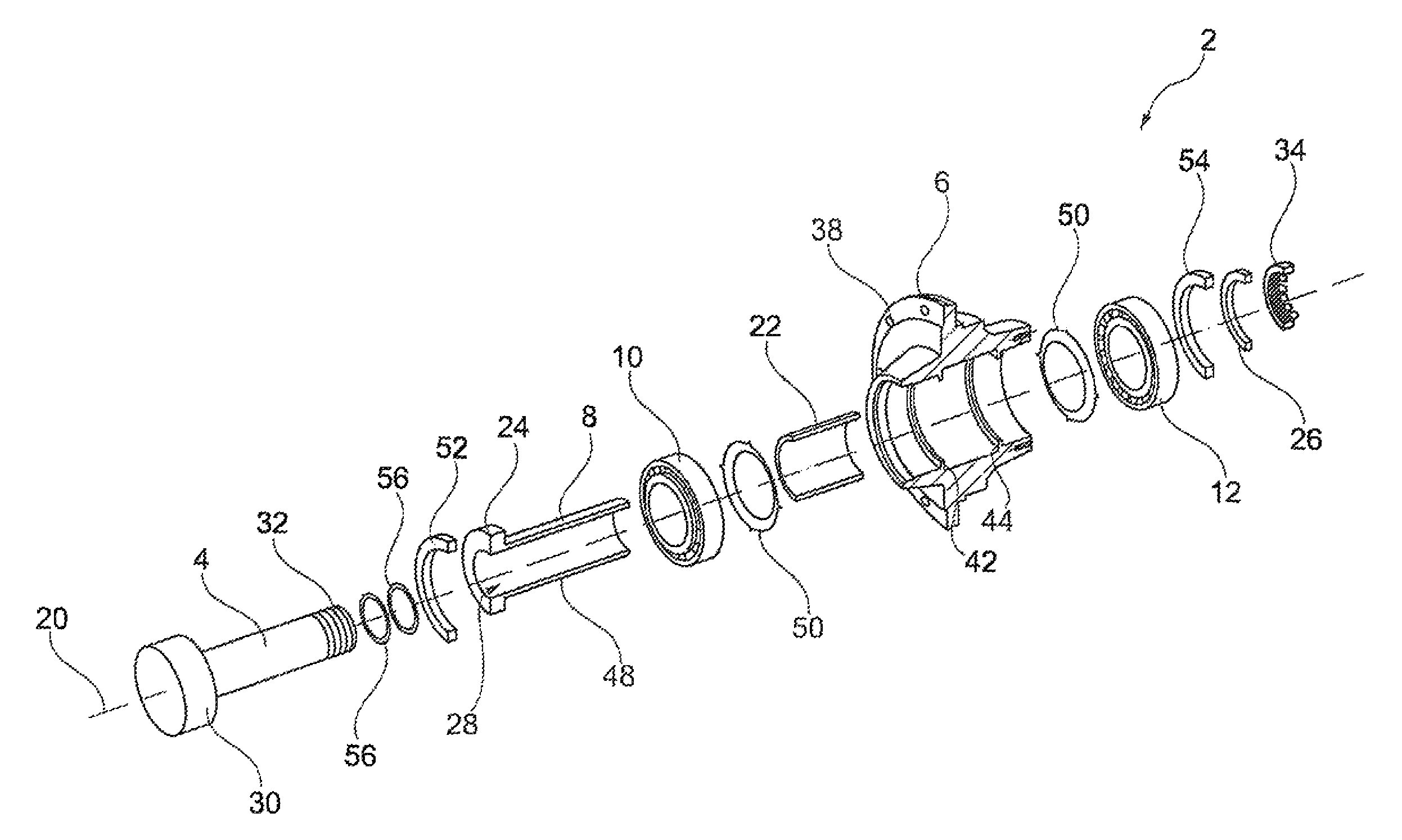 Wheel bearing for a utility vehicle