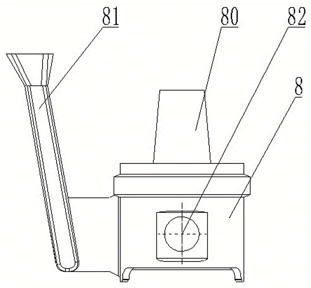 Continuous automatic sawing method for piston blank pouring riser