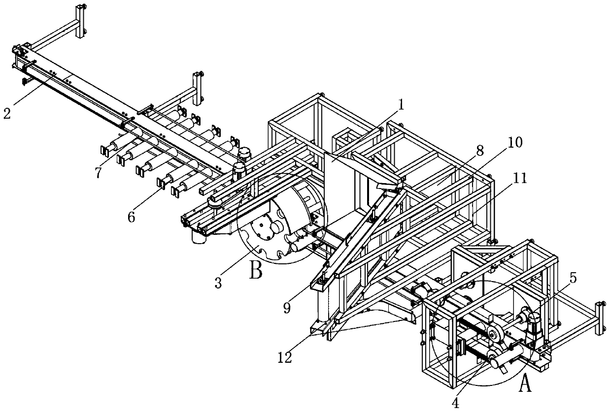 Efficient feed casting device for freshwater aquaculture and using method of feed casting device