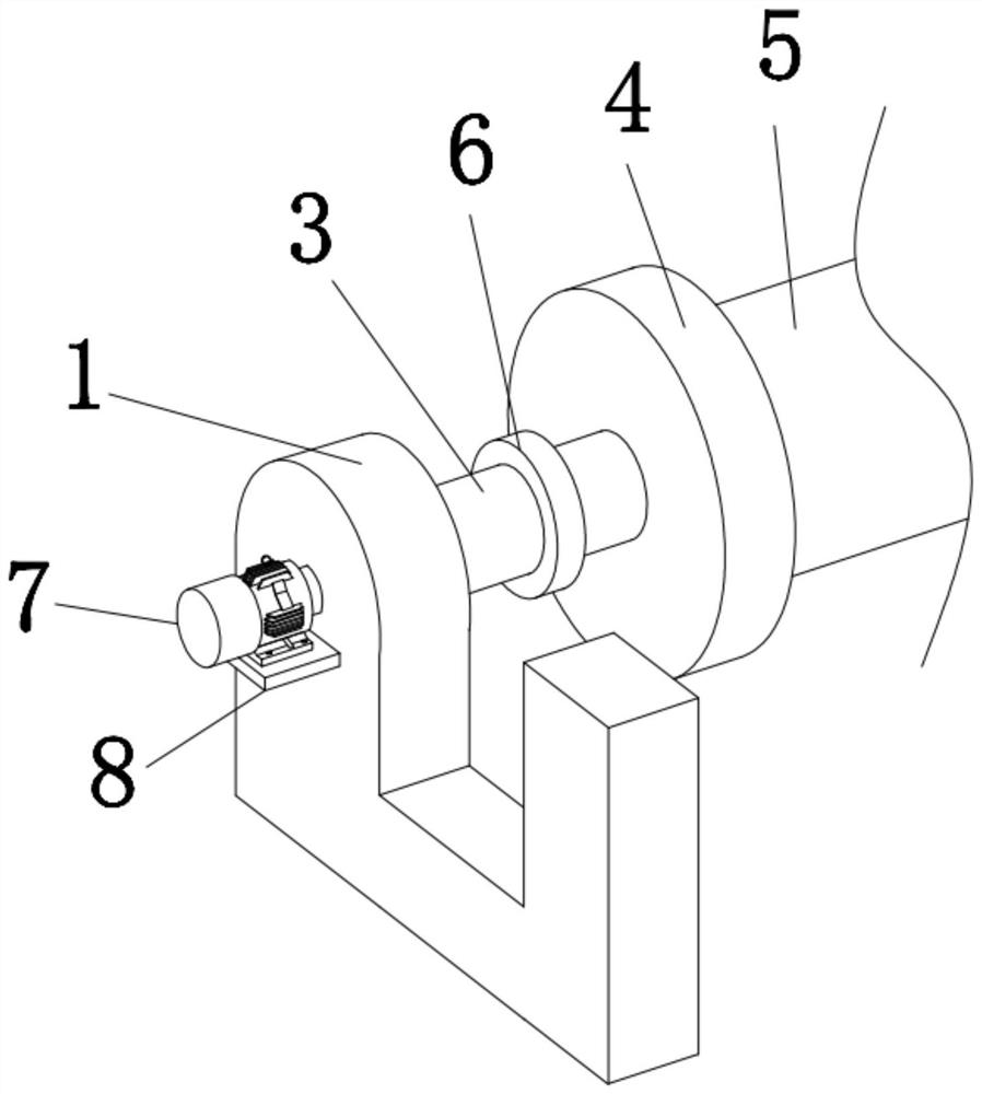 A high-efficiency cable winding device for power cables