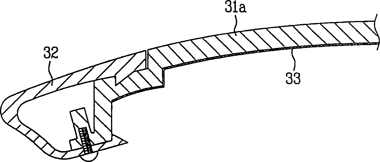 Door for washing machine and method for manufacturing the same