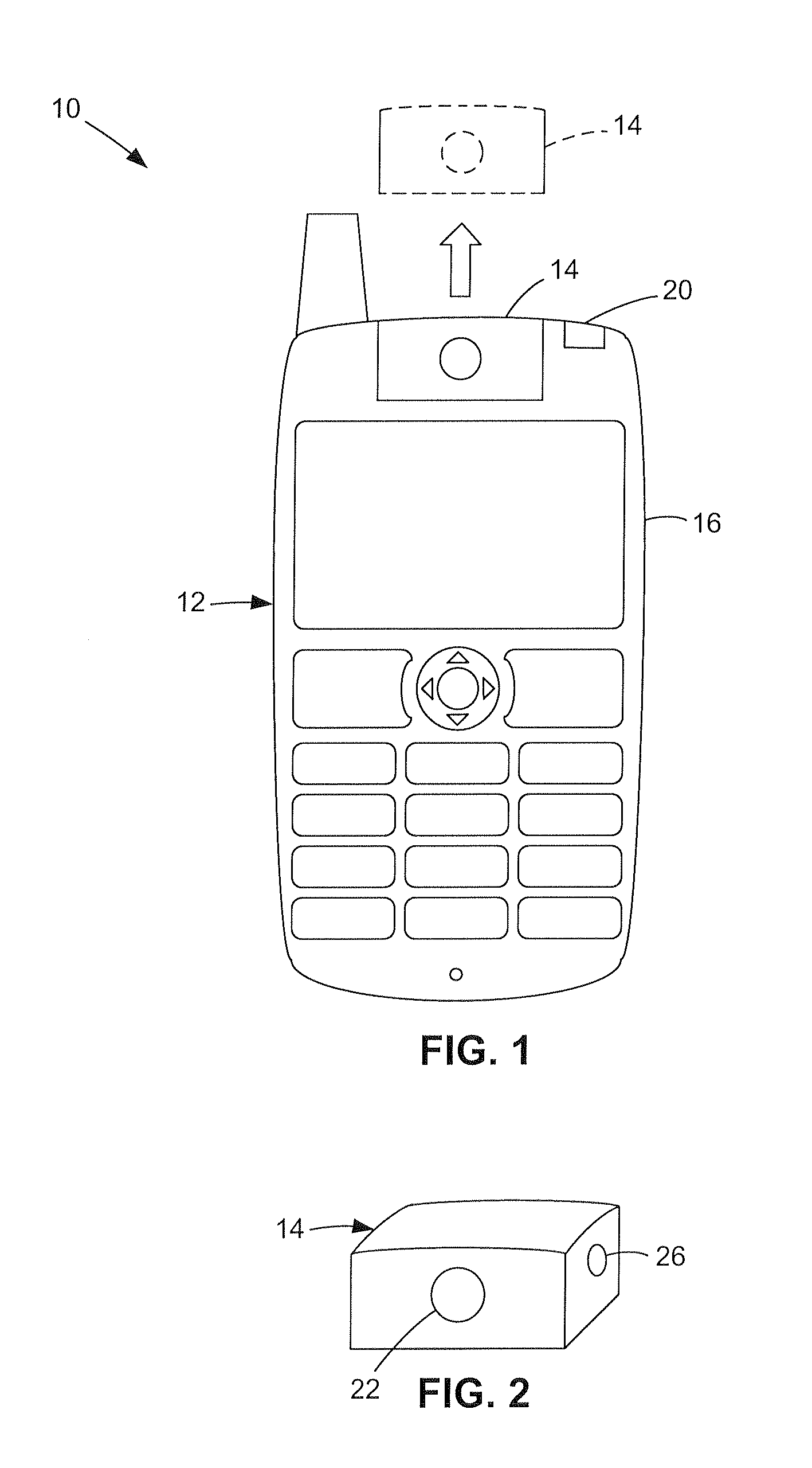 Mobile phone with integrated wireless camera
