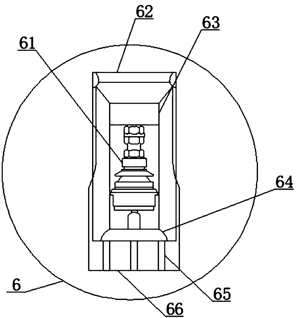 Intelligent outdoor high voltage vacuum circuit breaker with bushing junction bar protection