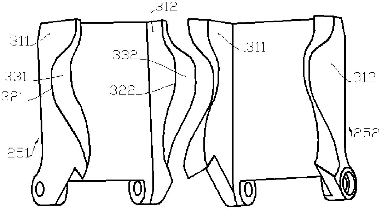 Container forming device for filling machine