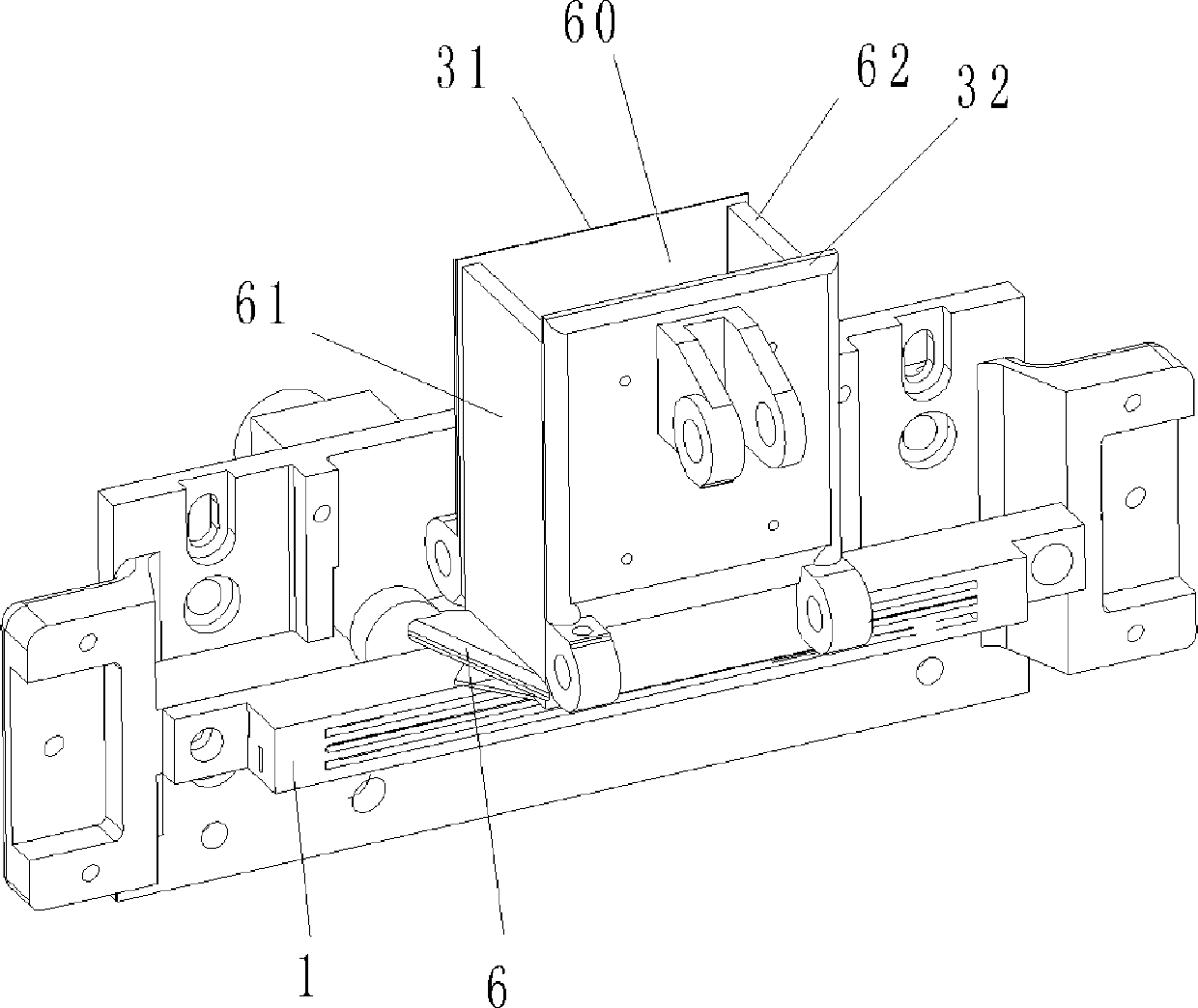 Container forming device for filling machine