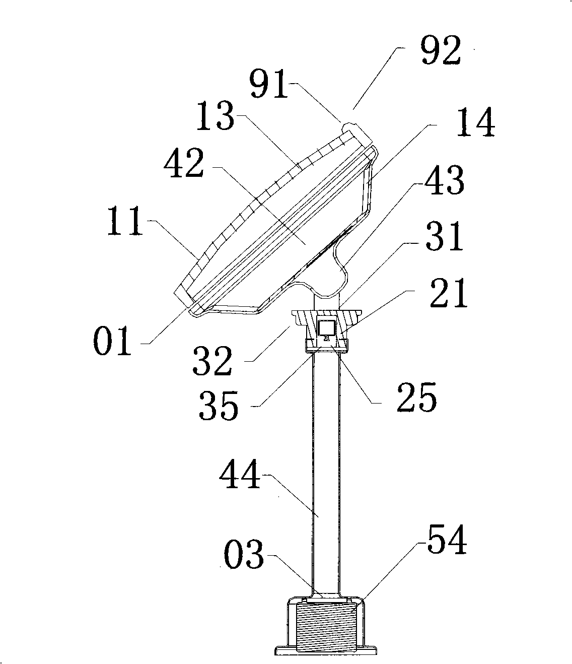 Solar strong concentration sun-facing control device and method