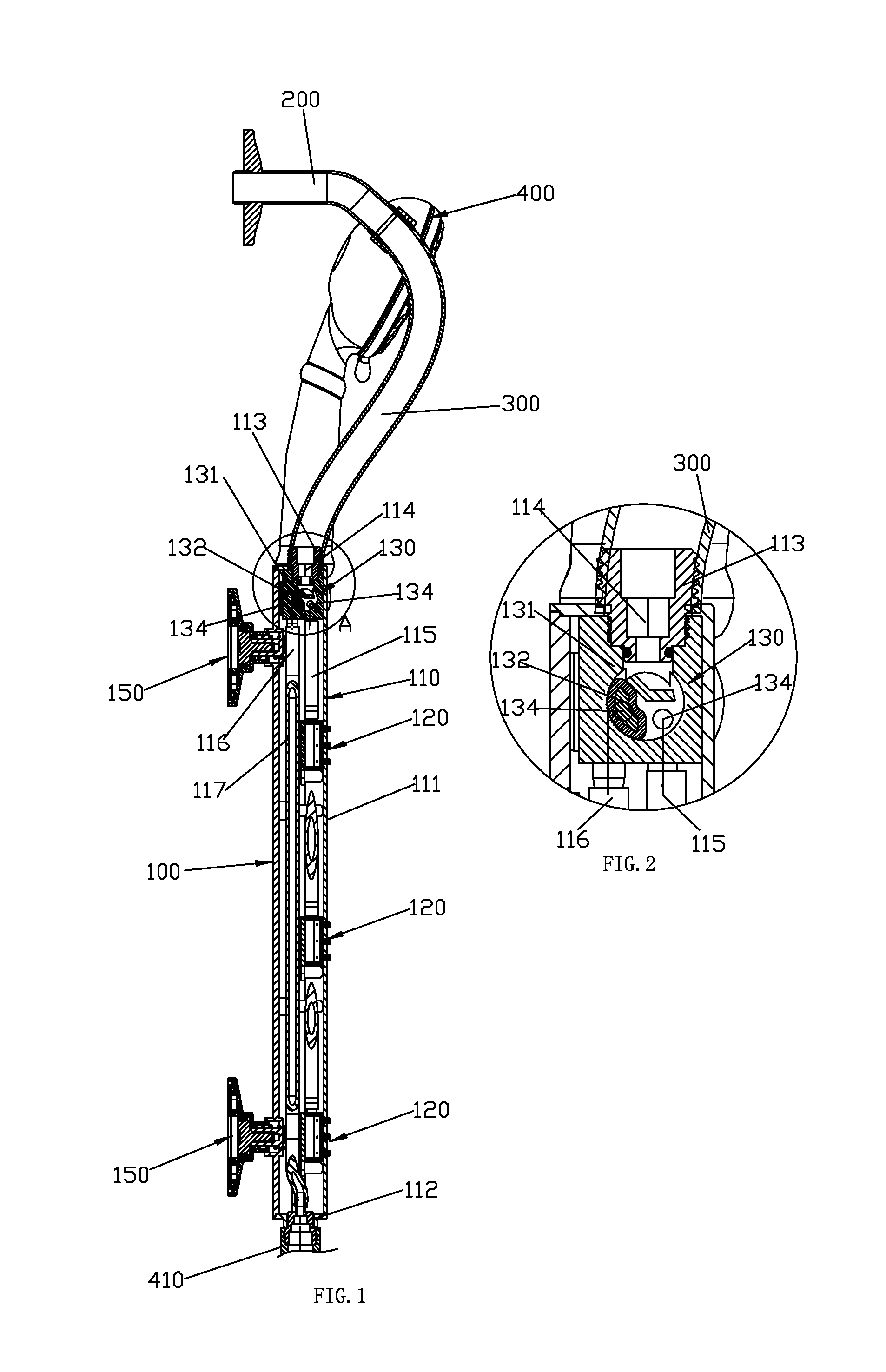 Side spraying outlet device