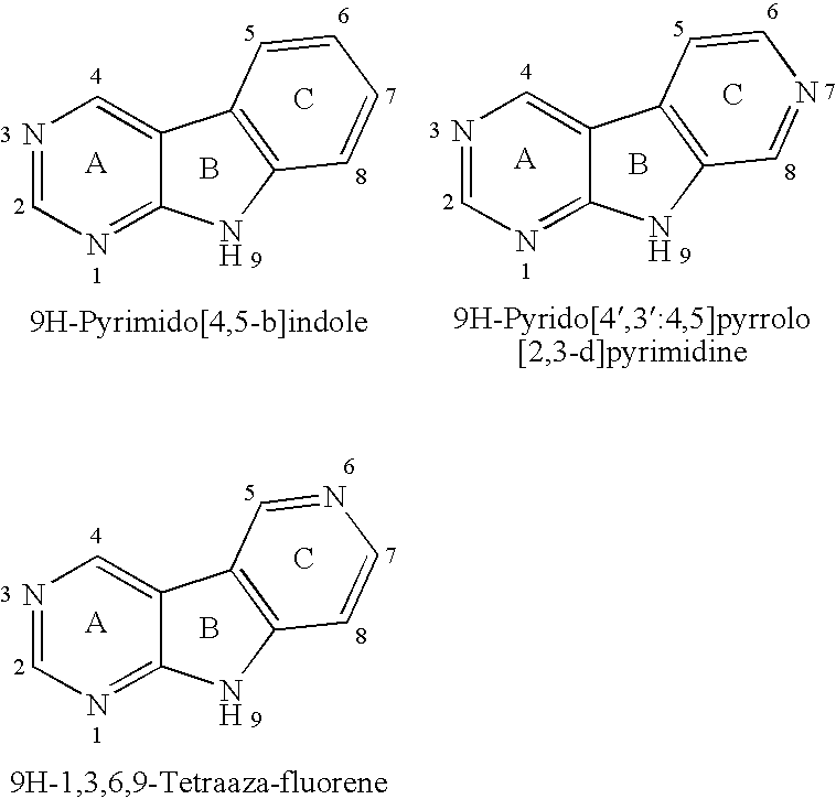 9h-pyrimido[4,5-b]indoles, 9h-pyrido[4',3':4,5]pyrrolo[2,3-d]pyridines, and 9h 1,3,6,9 tetraaza-fluorenes as chk1 kinase function inhibitors