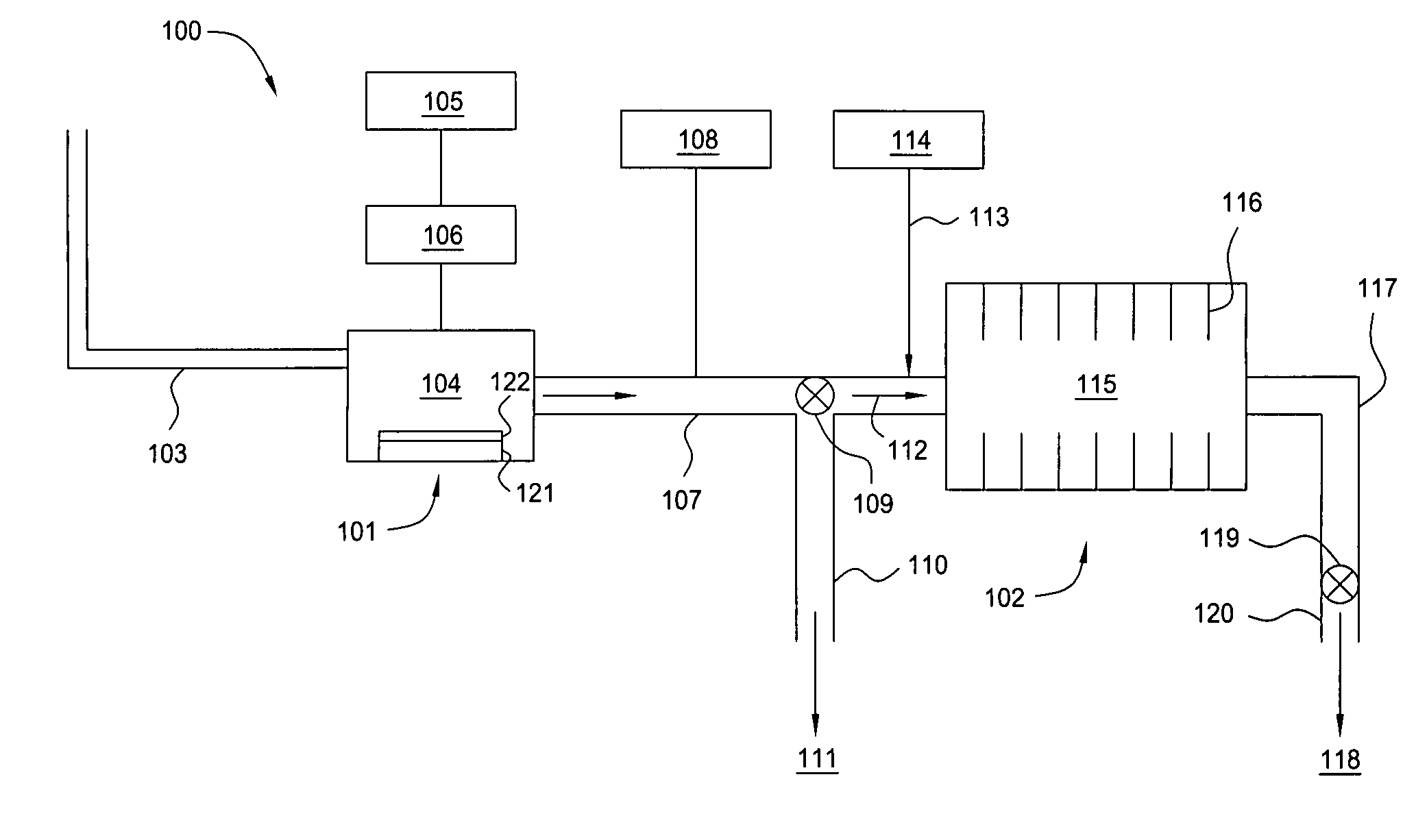 Method of recovering valuable material from exhaust gas stream of a reaction chamber