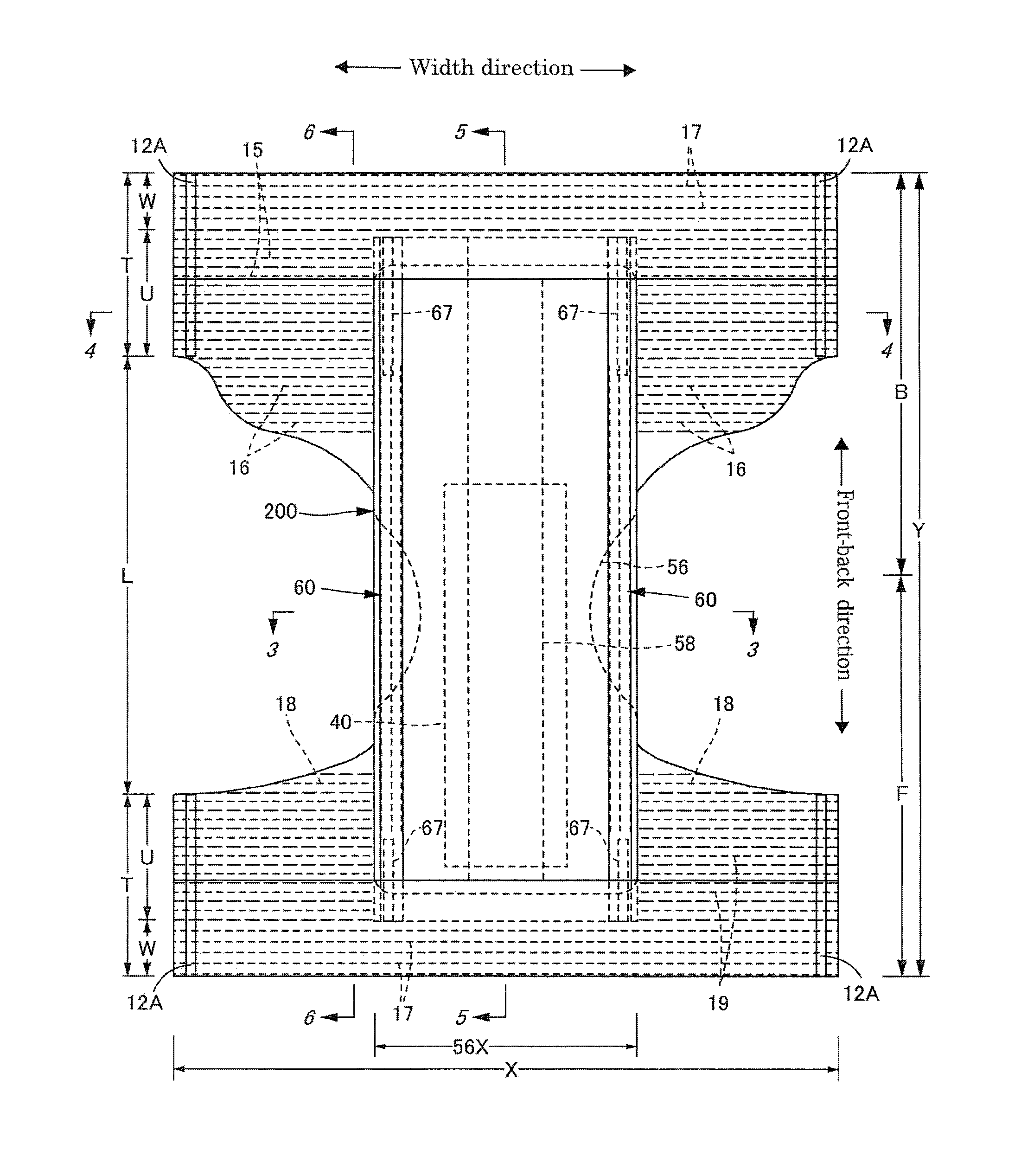 Stretchable structure for absorbent article, absorbent article comprising said stretchable structure, and method for forming stretchable structure for absorbent article