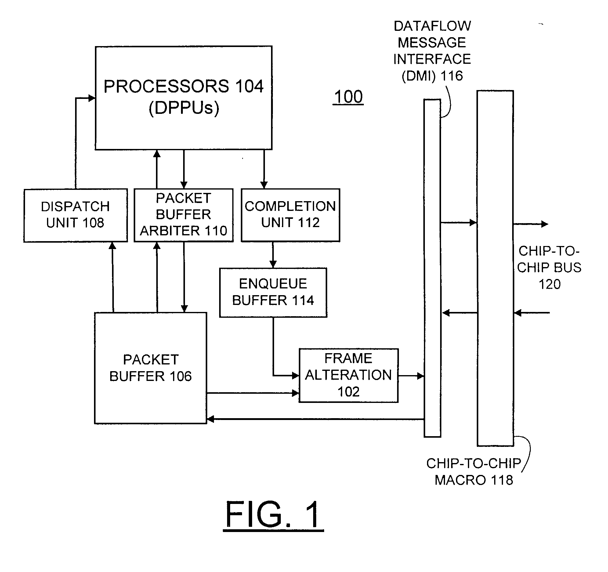 Method and apparatus for implementing frame header alterations using byte-wise arithmetic logic units