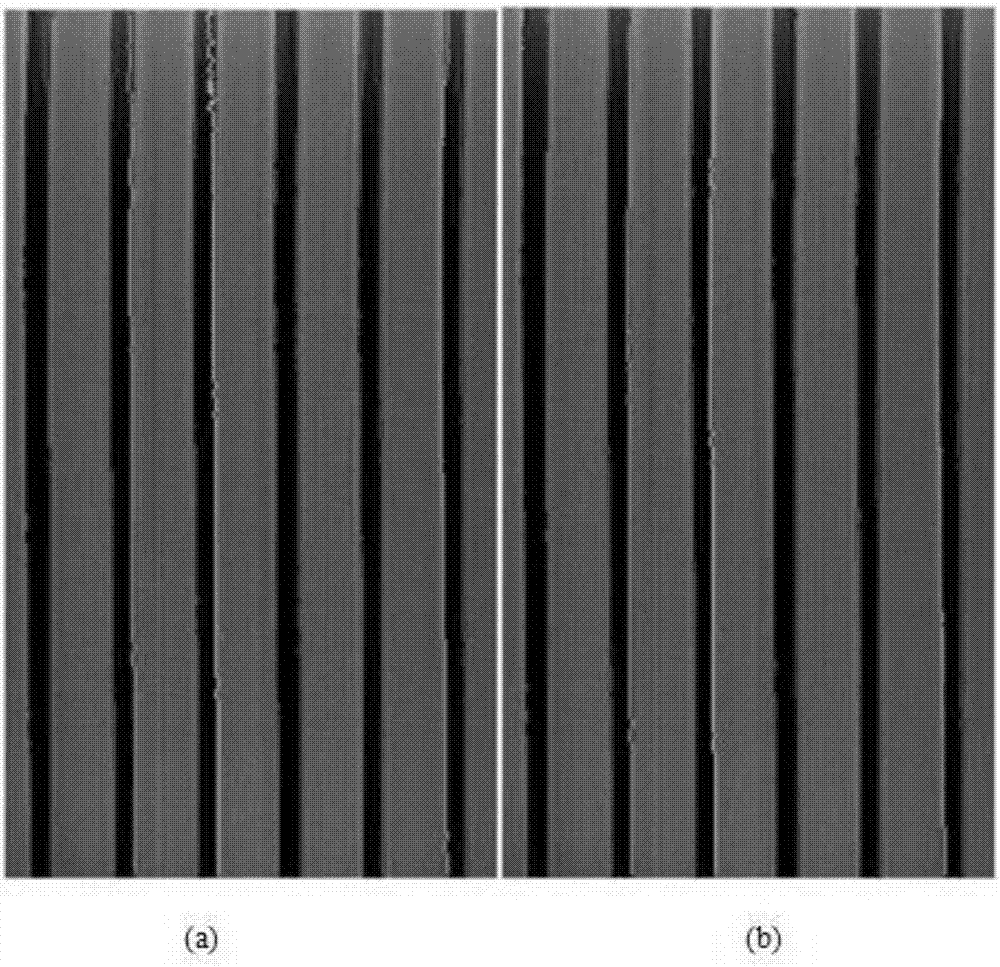Measurement method of electron microscopic image line width and roughness
