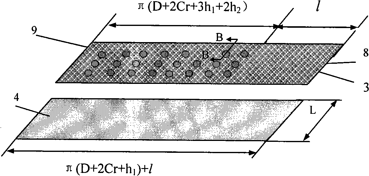 Kinetic pressure gas bearing structure with radial support foil slice