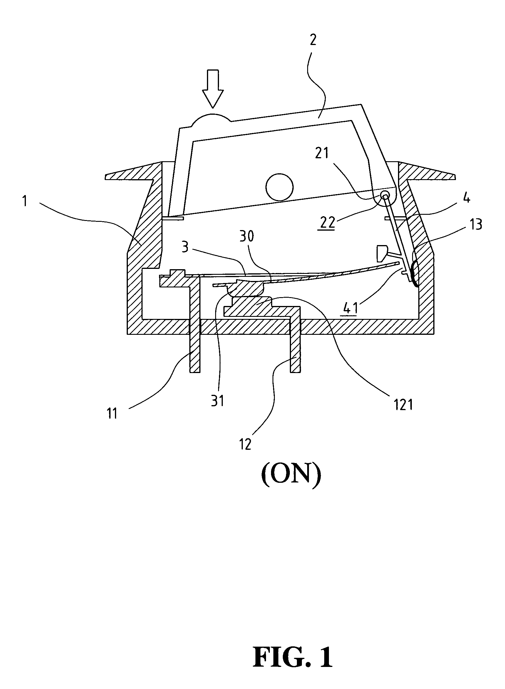 Mechanism for trip-free of the bimetallic plate of a safety switch device