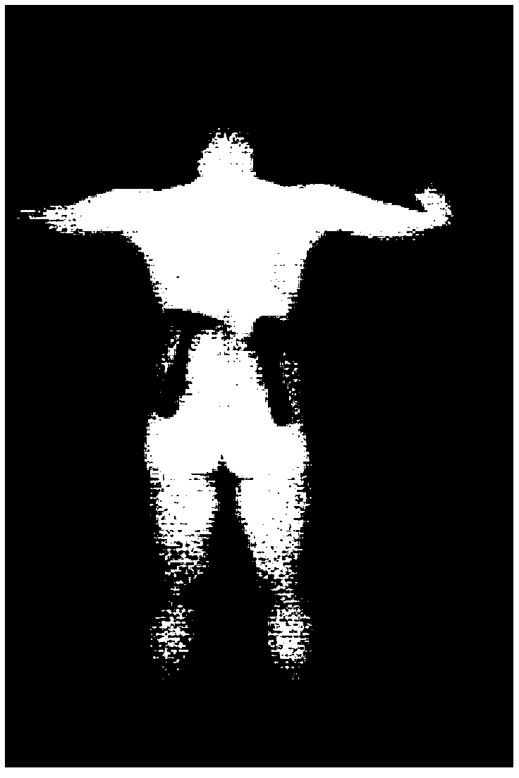 Human body hidden thing image segmentation method based on X-ray back scattering image