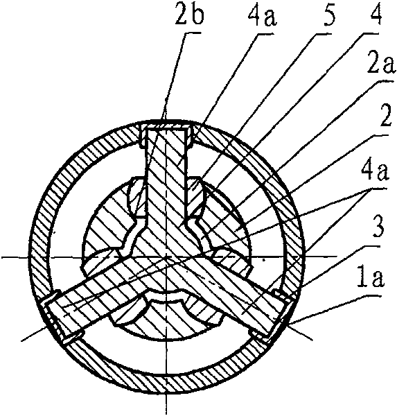 Inner fork chute type axially sliding constant-velocity-ratio universal joint