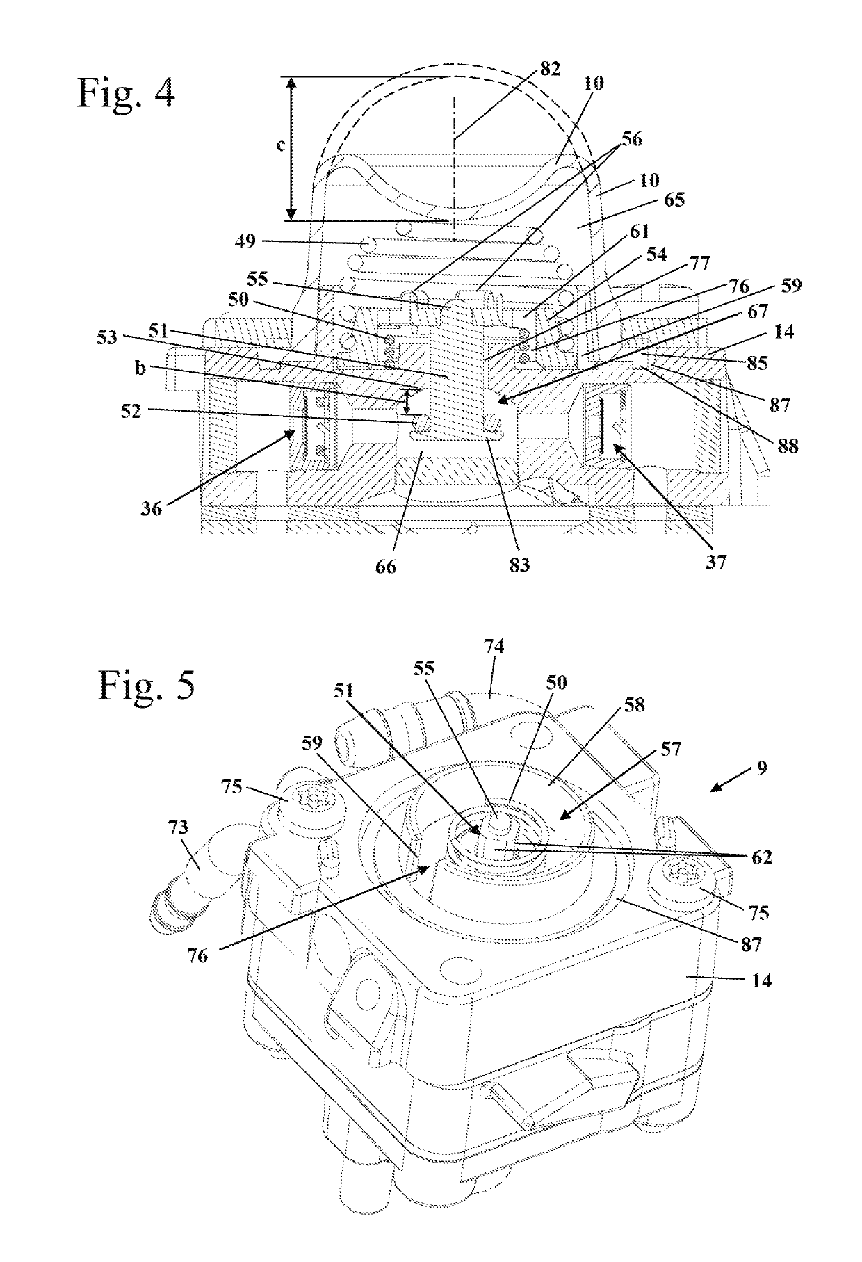 Manually actuatable feed pump and fuel system with a feed pump