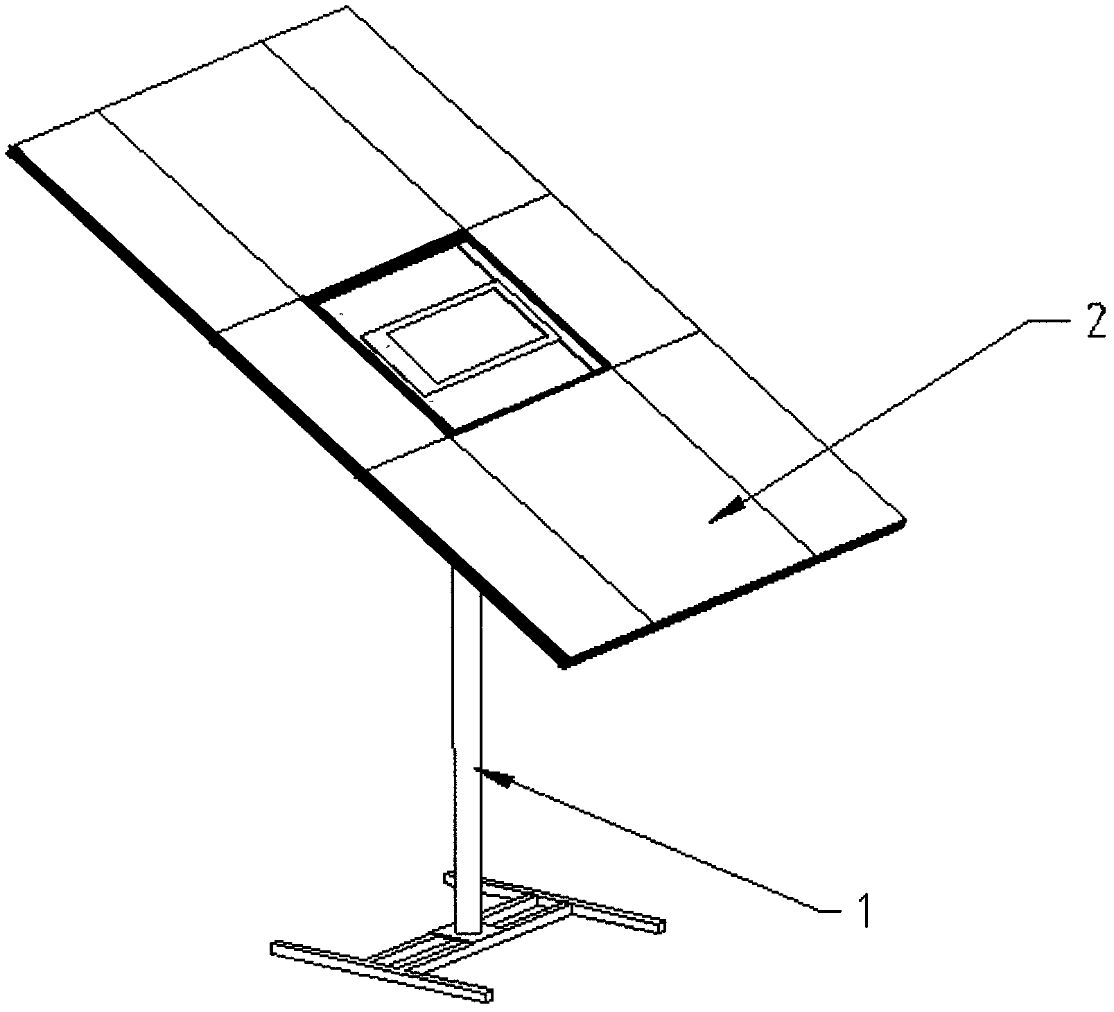 Mechanical double-shaft solar tracking bracket