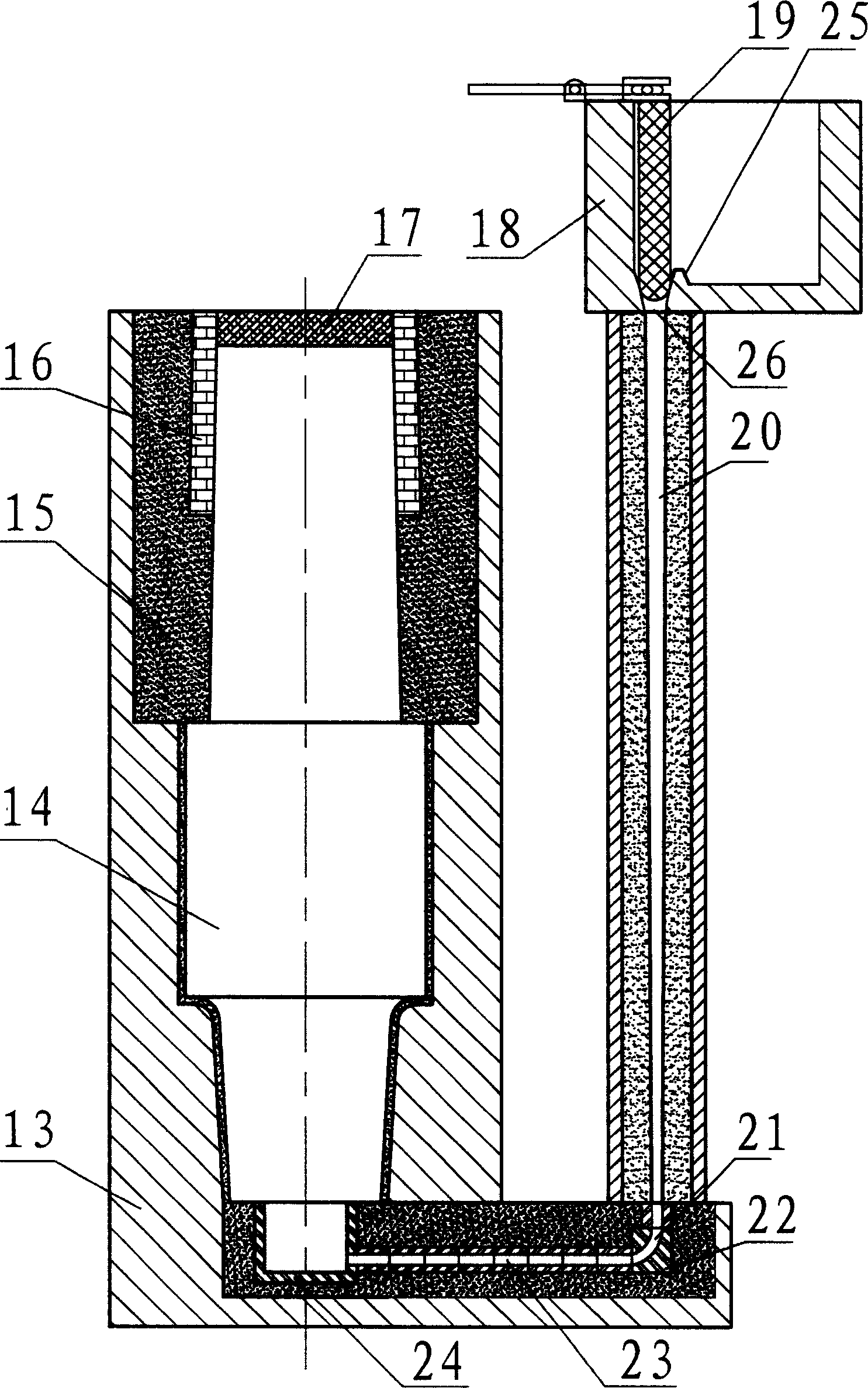 Integral easting method of cast steel supporting roller