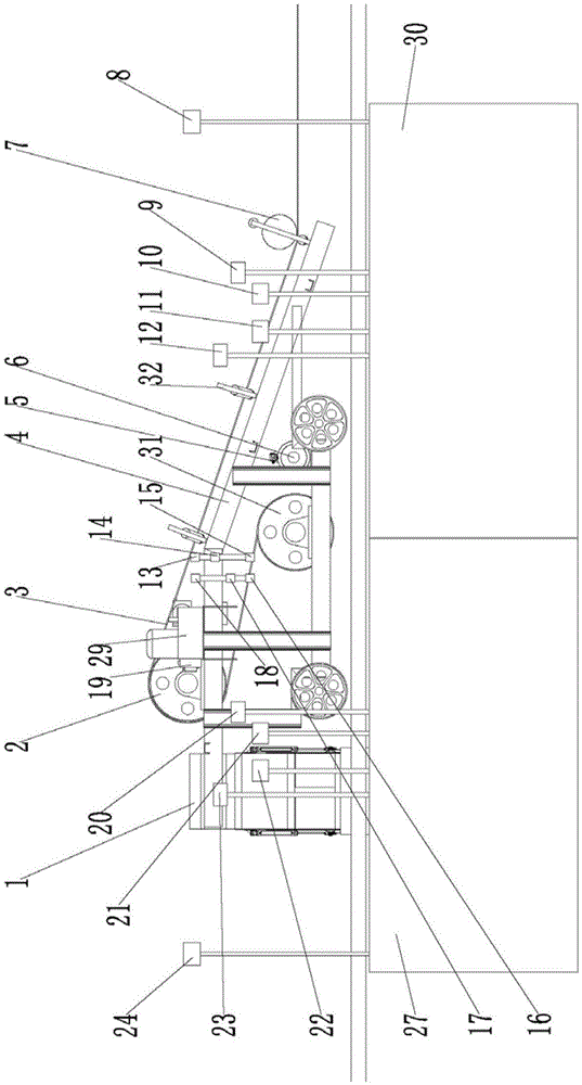 High-accuracy locating system of energy-saving type heavy-load distribution trolley and control method of high-accuracy locating system