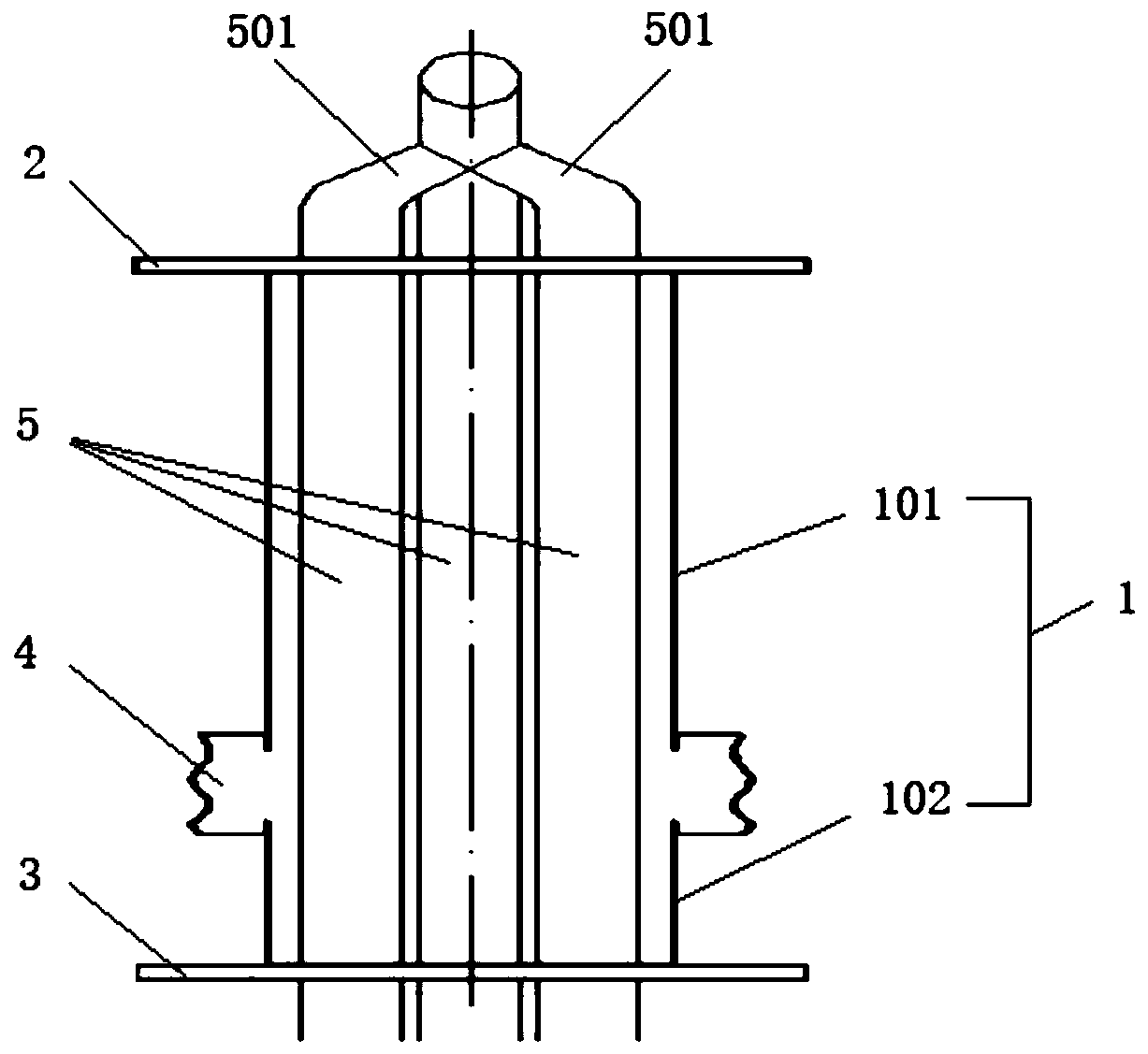 Boiler slag screen sheath