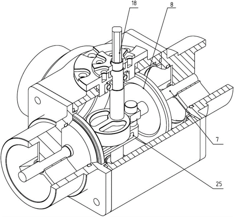 Electric shuttle valve of cam mechanism