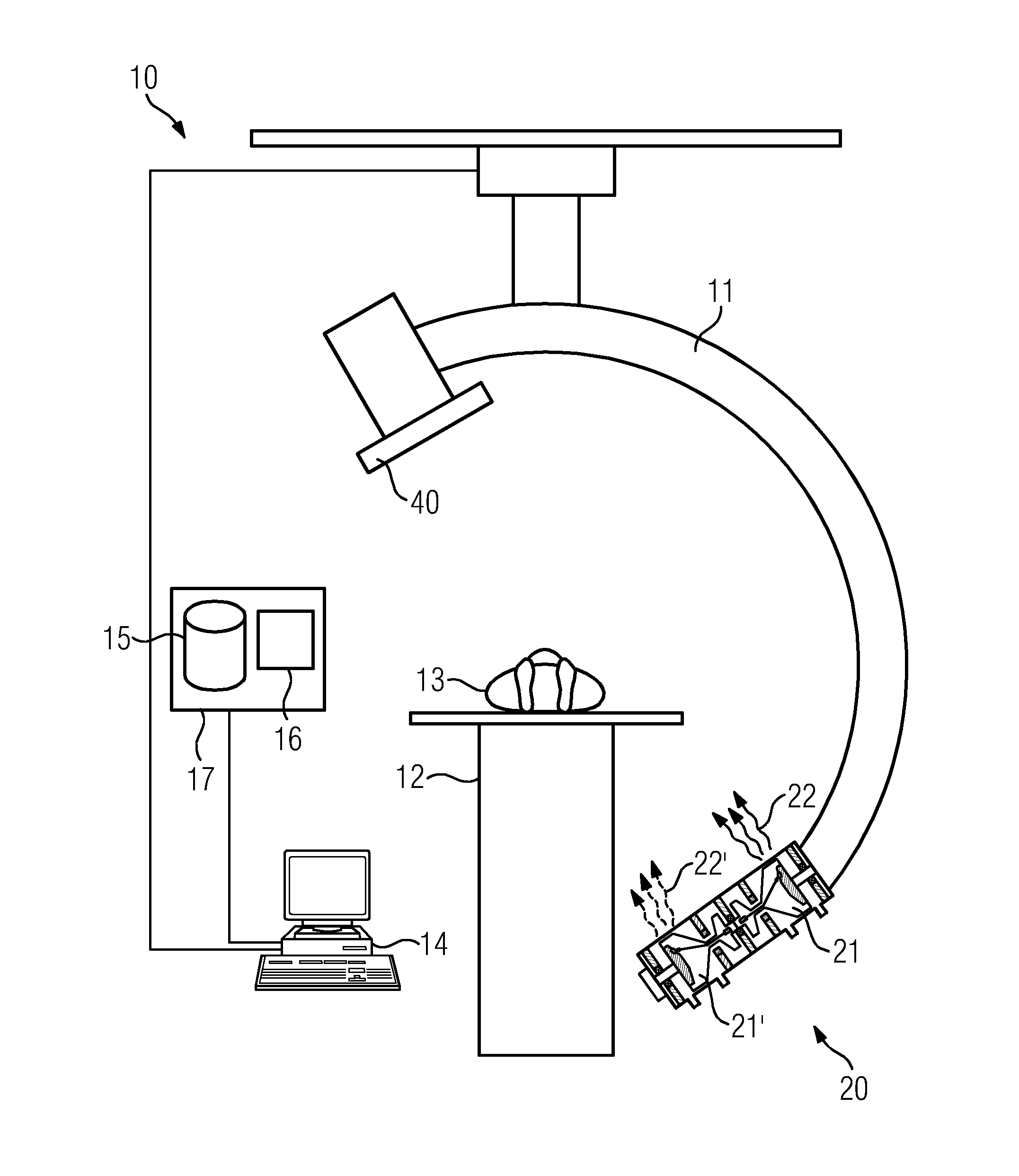 Method and system unit for stereoscopic x-ray imaging