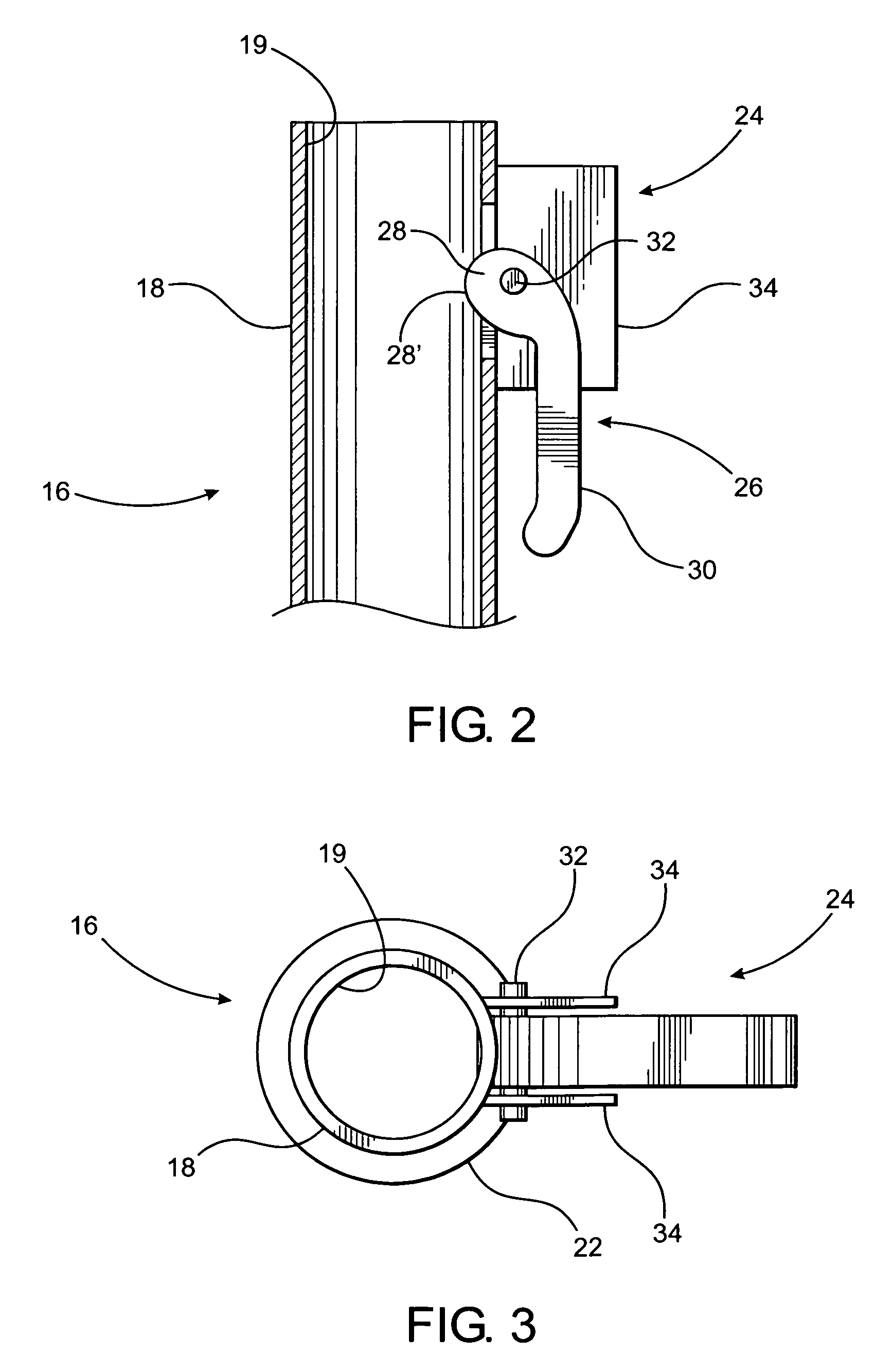 Locking assembly for stanchion