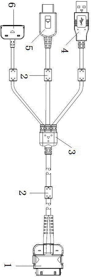 Method for manufacturing high-frequency data cable synchronizing drawing tablet and computer