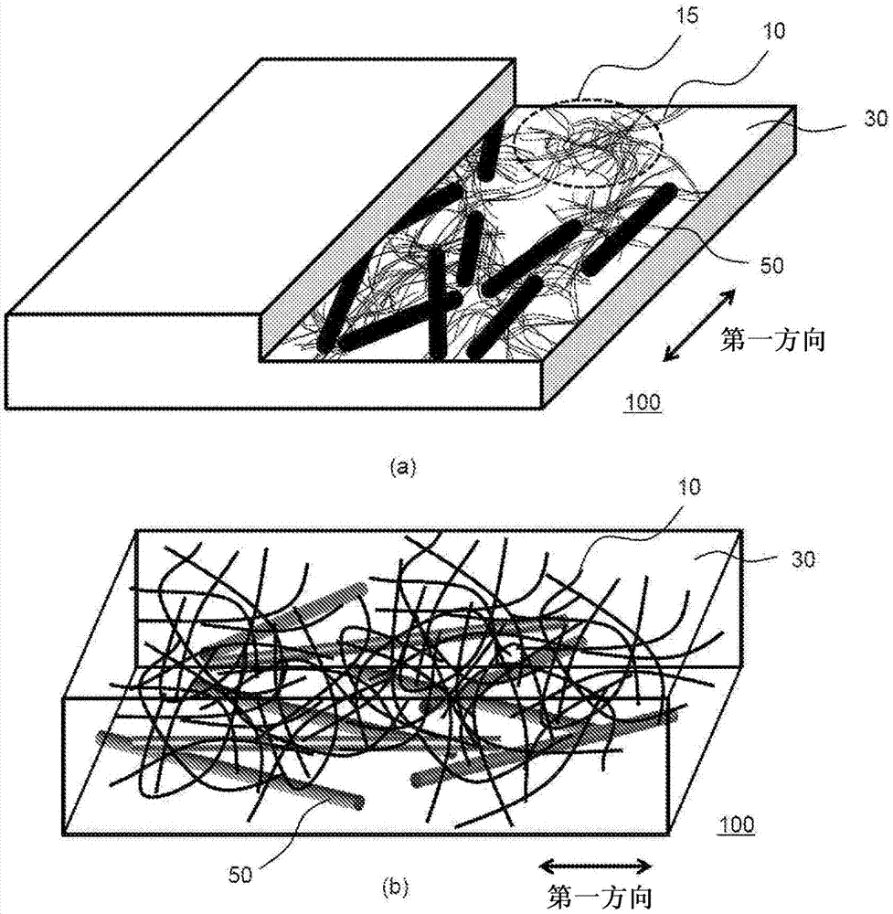Carbon nanotube composite material and heat conductor