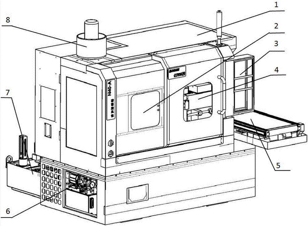 Precision cyclone milling machine tool for full-automatic machining of small modulus worm and method of precision cyclone milling machine