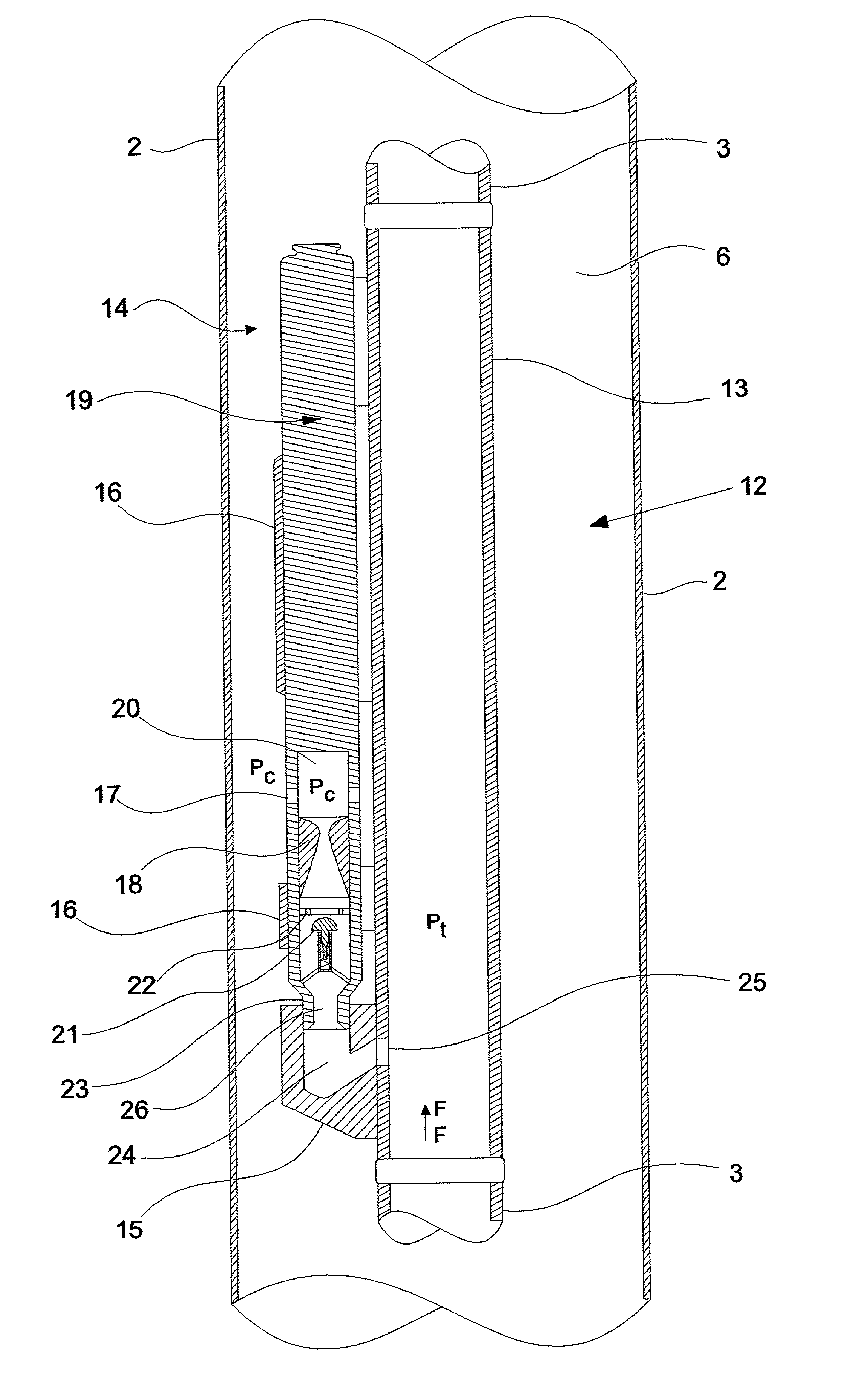 Gas lift valve with central body venturi for controlling the flow of injection gas in oil wells producing by continuous gas lift