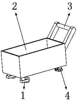 Self-locking cart driven by friction