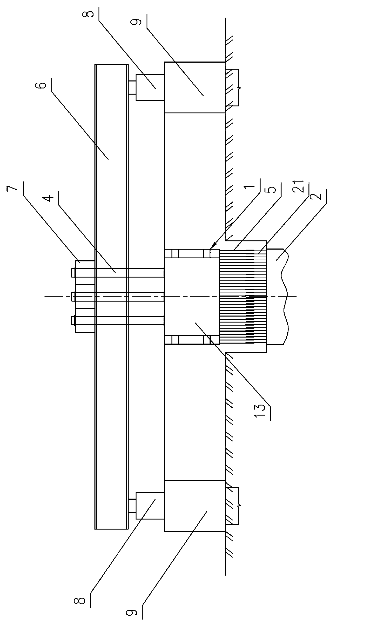 Large-tonnage foundation pile uplift-resistant static test connection device, loading counter-force system and method
