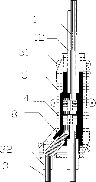 Method for on-site manufacturing low-voltage branch cable head