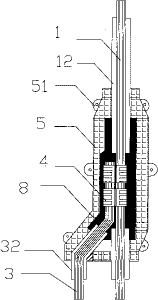 Method for on-site manufacturing low-voltage branch cable head