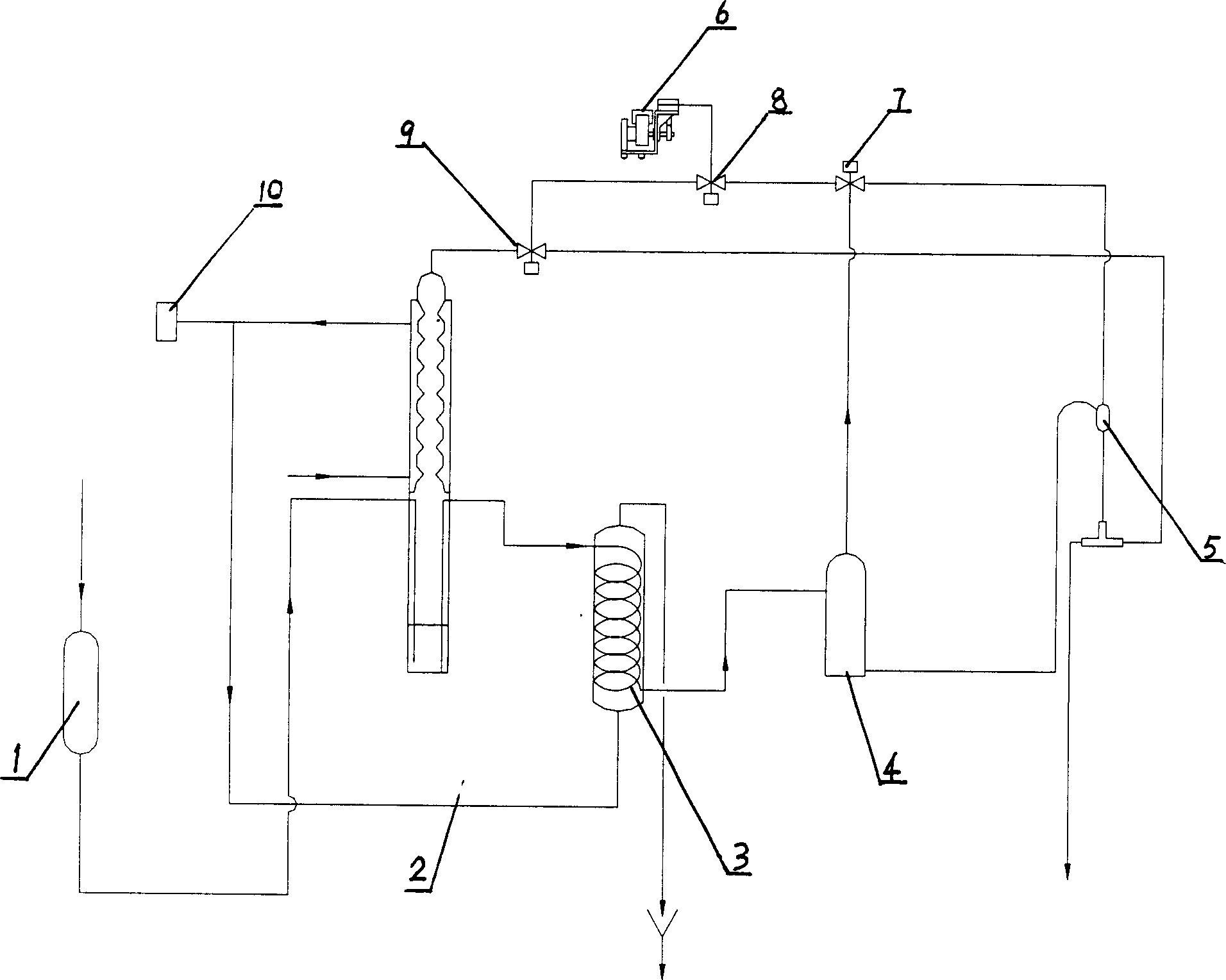 Negative pressure atmospheric transport device for COD on-line monitoring analyzer