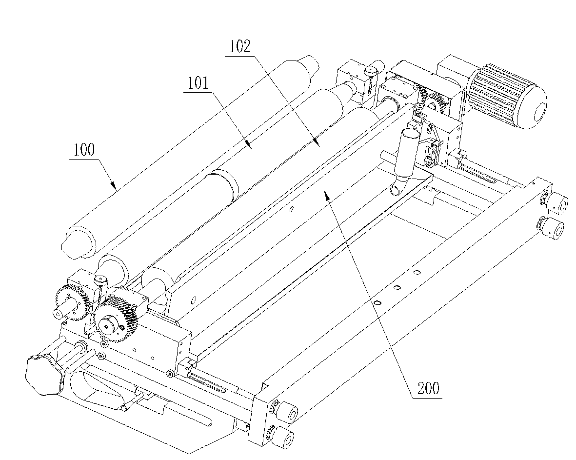 Printing and dyeing mechanism of a printing machine