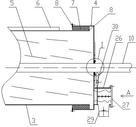 Horizontal type airtight aerobiotic fermentation tank