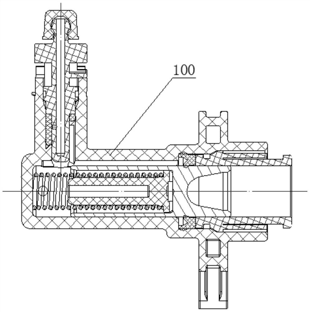 Clutch working cylinder shield and cylinder block assembly press-fit and detection device