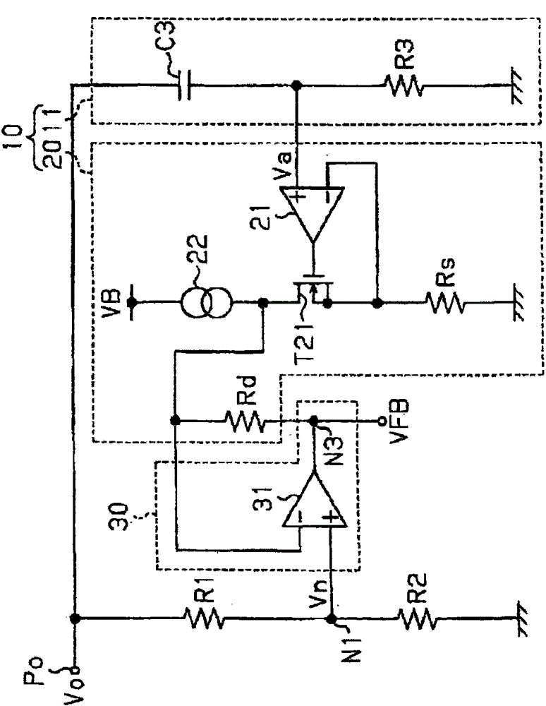 Control circuit, power supply device and method for controlling power supply