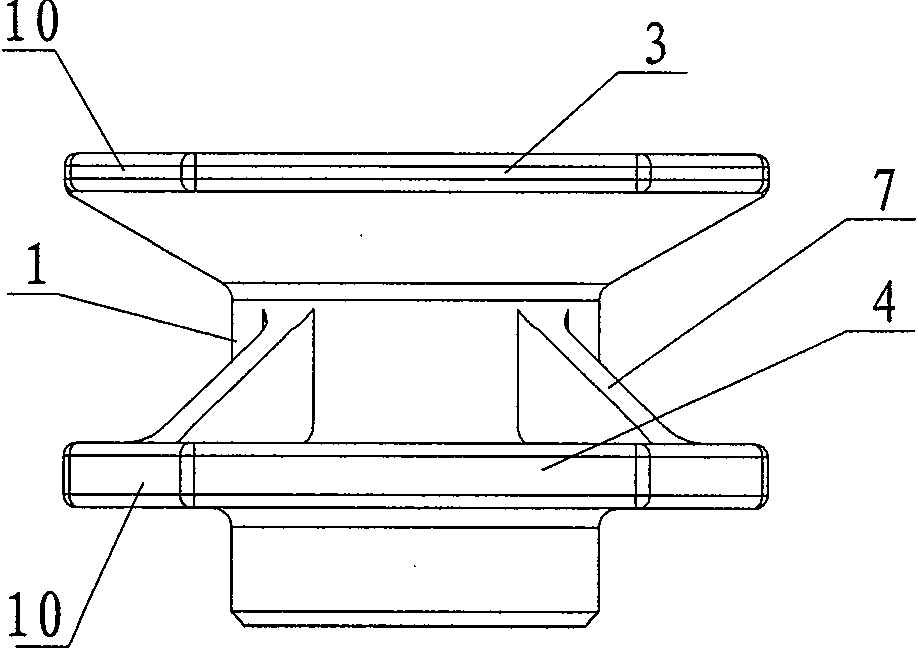 Semi-trailer support bearing screwed cap