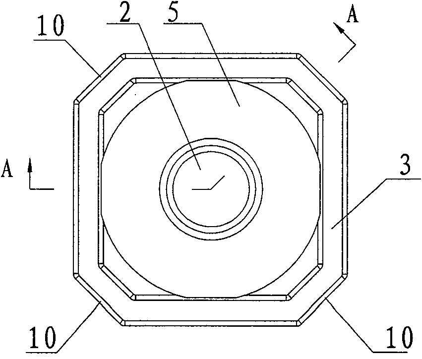 Semi-trailer support bearing screwed cap