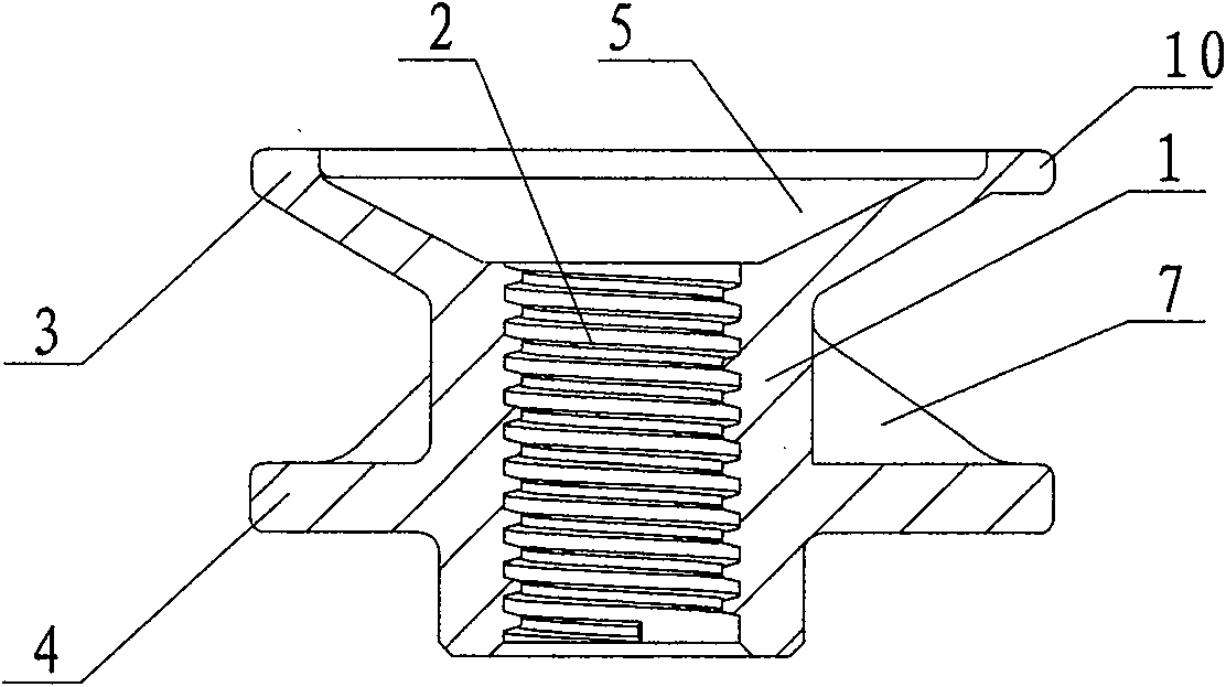 Semi-trailer support bearing screwed cap