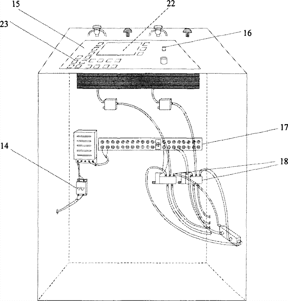 Automatic hole punching piling machine control system aiming at complicated terrains