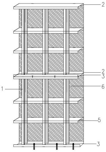 Construction method for narrow outer enclosure space of deep foundation